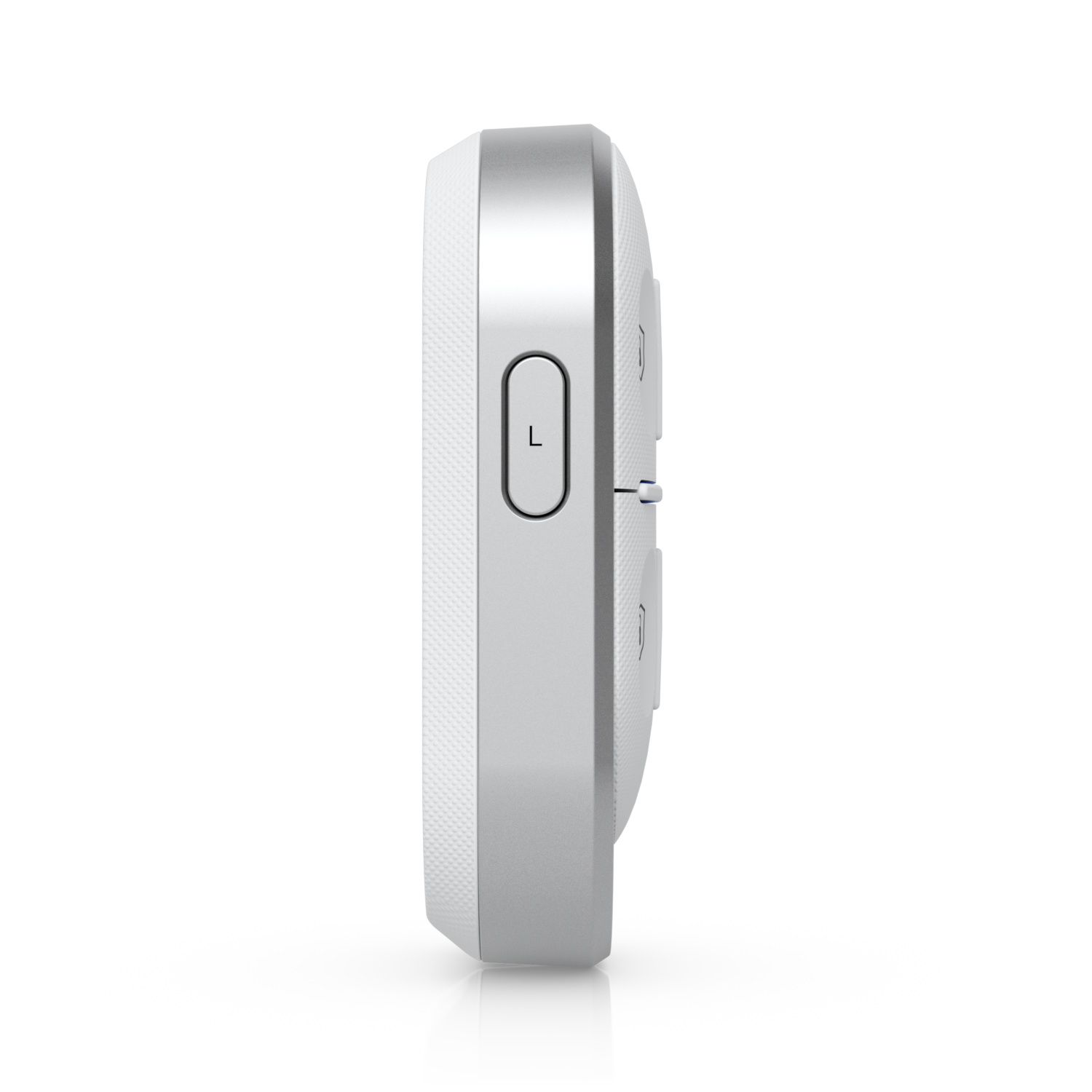 Linker zijkant van de Ubiquiti UniFi SuperLink Remote Control KeyFob (USL-FOB)