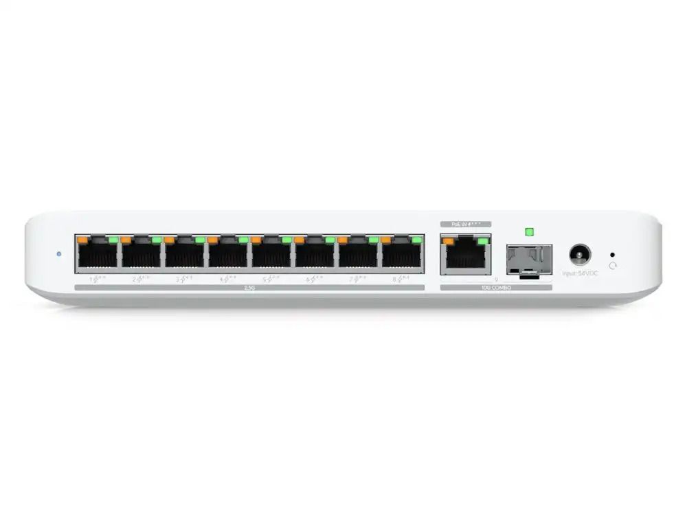 Ubiquiti UniFi Flex 2.5G PoE aansluitingen