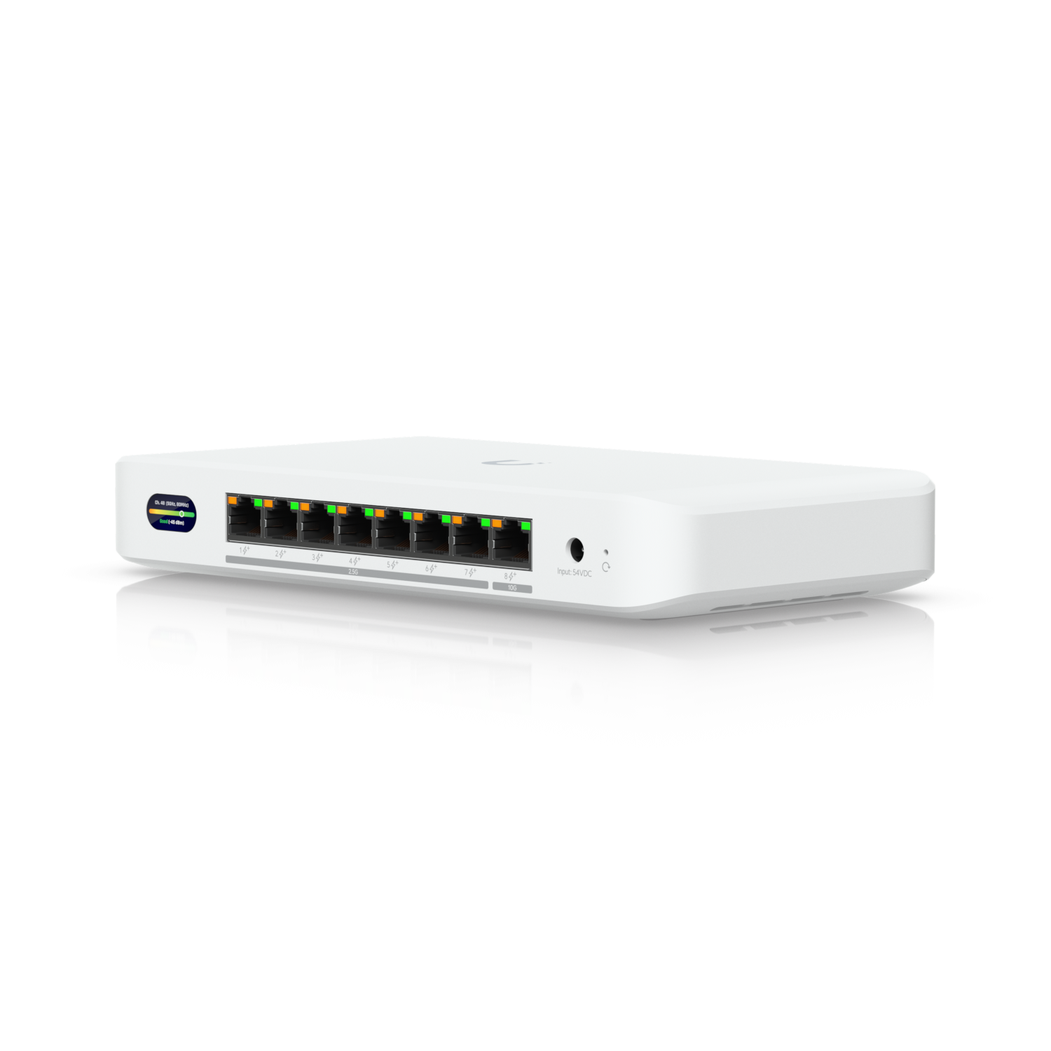 De Ubiquiti UniFi Device Bridge Switch (UDB-Switch) schuin van rechtsvoor