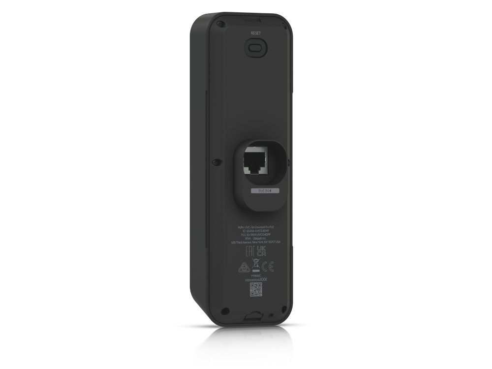 Ubiquiti UniFi G4 Doorbell Pro PoE achterkant met aansluitpoort