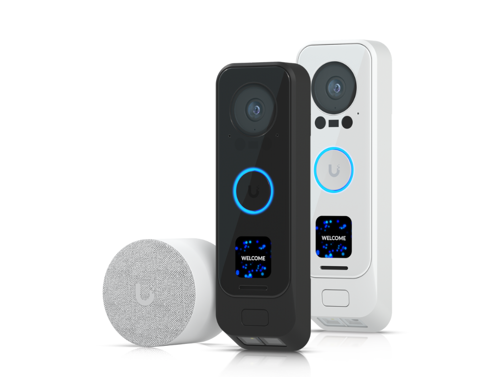 ubiquiti doorbell pro with speaker and black and white versions
