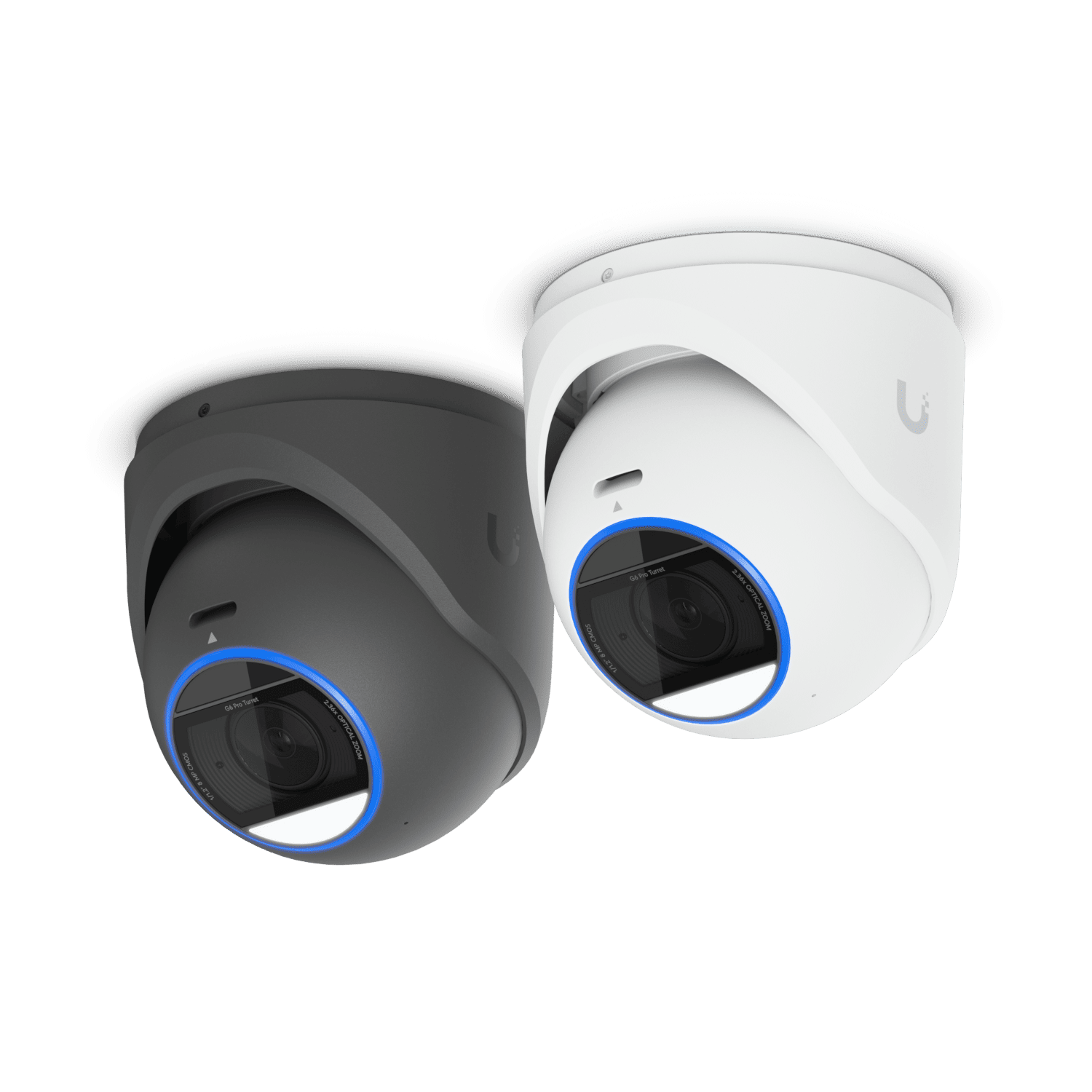 ubiquiti pro turret camera black and white on white background