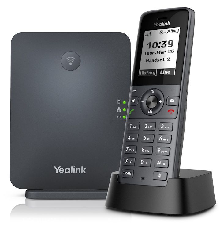 Yealink W71P DECT telefoonsysteem met Yealink W70B Basisstation en Yealink W71H Handset