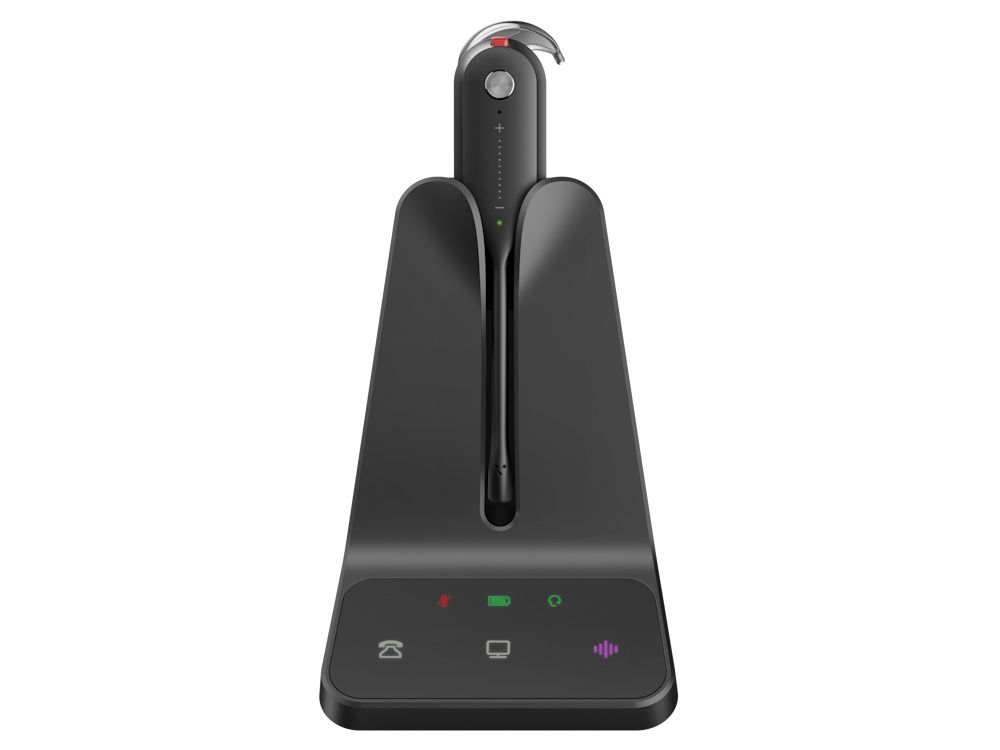 Yealink WH63 E2 UC draadloze DECT headset op het basisstation