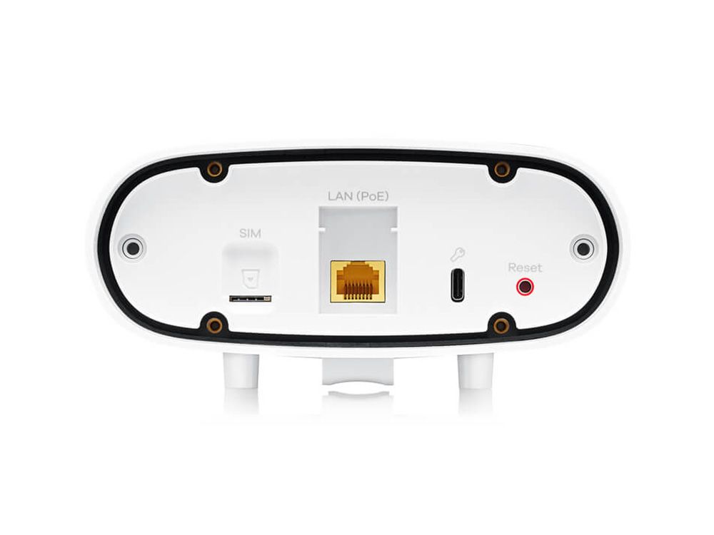 Zyxel FWA70 5G router poorten aansluitingen SIM & LAN