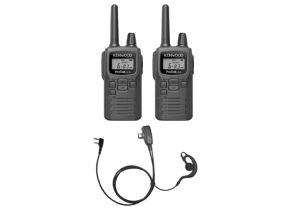 Kenwood ProTalk PKT-300 2-pack met Incotech CCH1040-K1 C-oortjes