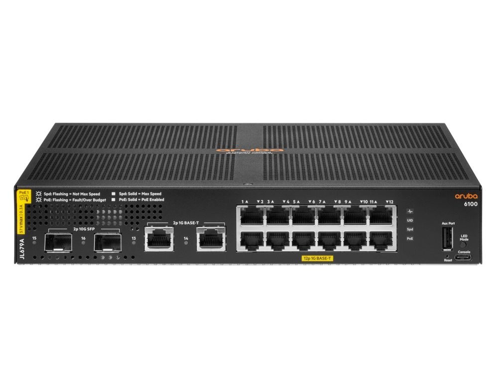 Aruba 6100 12G CL4 PoE 2SFP+