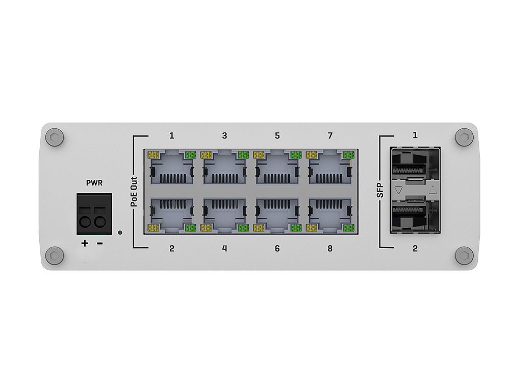 Teltonika TSW200 industriële unmanaged switch poorten