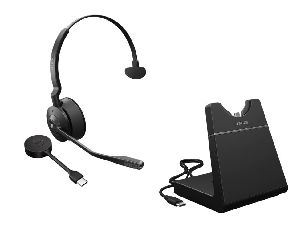 Jabra Engage 55 SE UC Mono Met laadstation