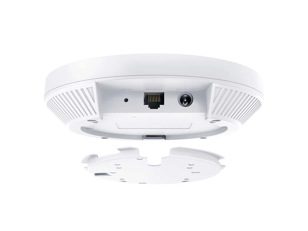 TP-Link Omada SDN EAP620 HD Slim WiFi 6 indoor access point aansluitingen en montage