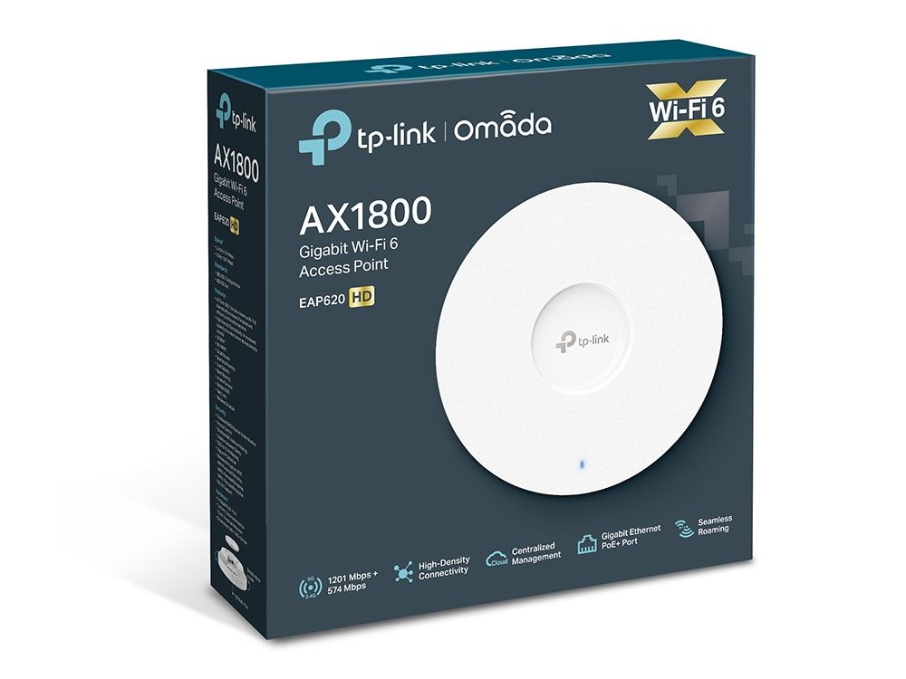 TP-Link Omada SDN EAP620 HD Slim WiFi 6 indoor access point doos box