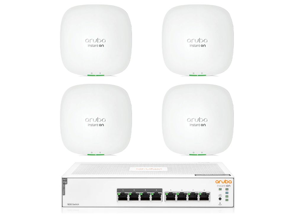 HPE Networking Instant On 1830 8G 4p + 4x AP22