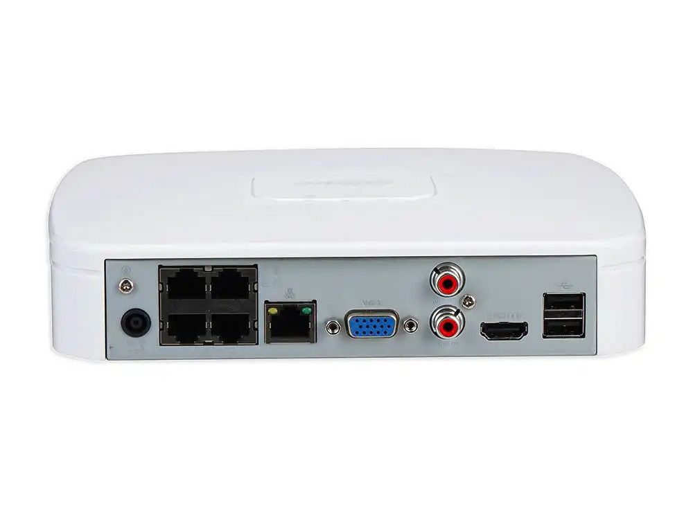 Dahua DHI-NVR4104-P-EI WizSense NVR, 4-kanalen, 1x SATA met PoE