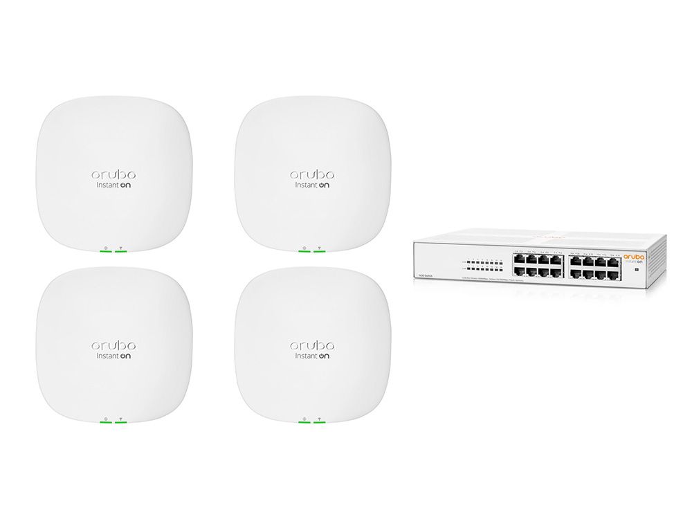 HPE Networking Instant On 1430 16G 124W Sw + 4x AP25