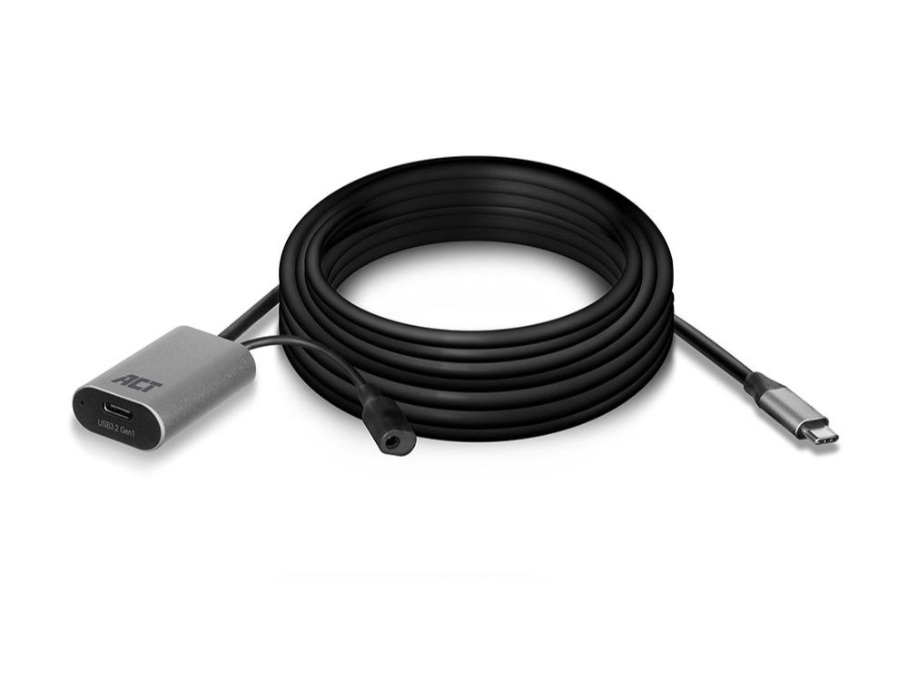 ACT USB-C verlengkabel, 5M USB-C signaalversterker kabels