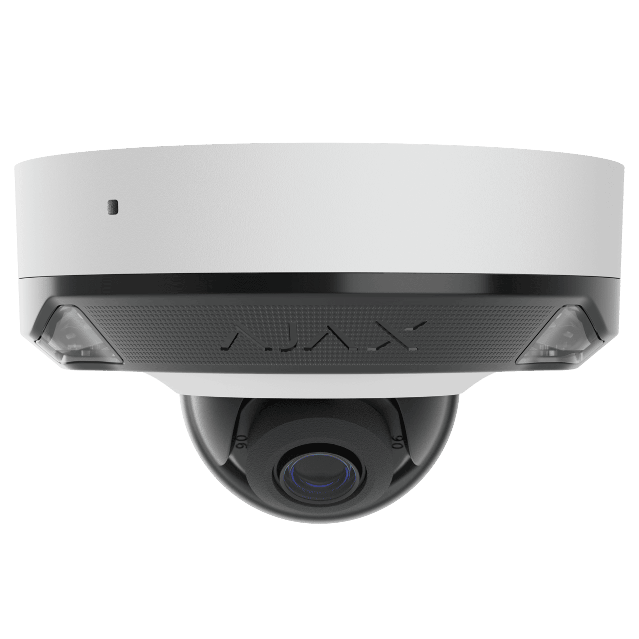white ajax dome camera front side
