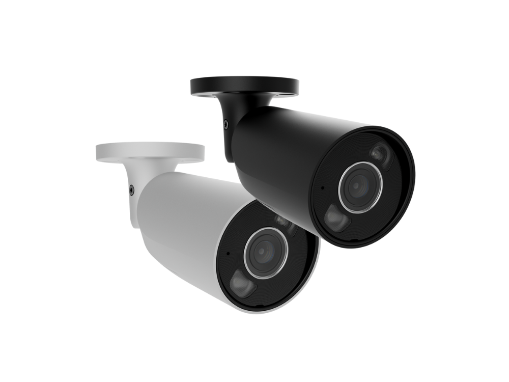 ajax bullet security camera black and white on white background