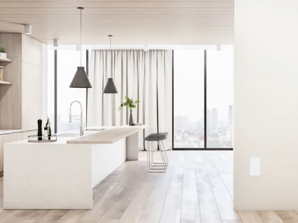 Het Alta Labs AP6W WiFi 6 Indoor 2x2 wall access point in gebruik in een appartement of keuken