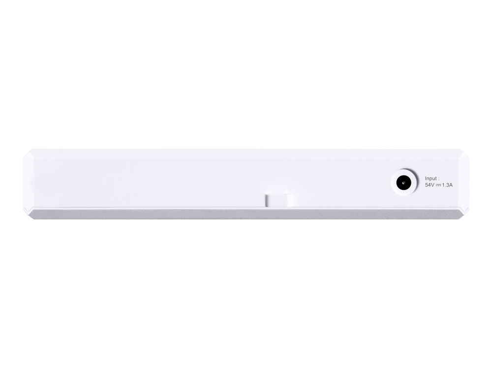 Achterkant van de Alta Labs Route10 high performance 10 Gbps router met PoE en VPN met de stroomaansluiting