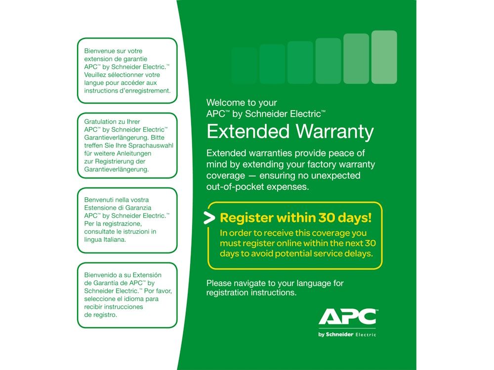 Informatie over het APC Service Pack 01 Extended Warranty 3 jaar