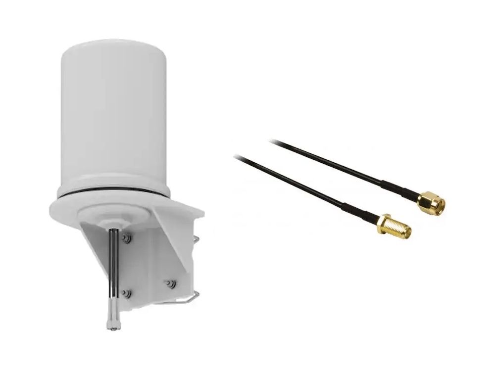 CELL MAX 4G/5G antenne met 4 stuks Canopii SMA-male to SMA-female low-loss coaxkabel