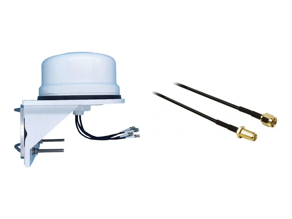 CELL PRO 4G/5G omni-antenne met 4 stuks Canopii SMA-male to SMA-female 10 meter LMR200 coaxkabels
