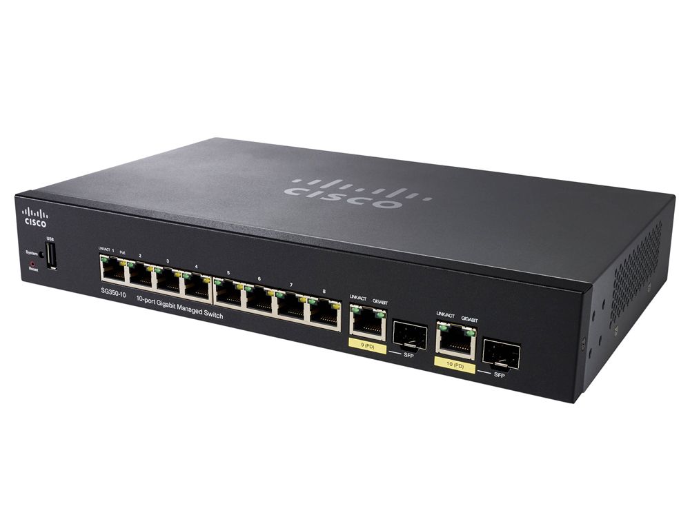 Cisco SG350-10 8-poorts