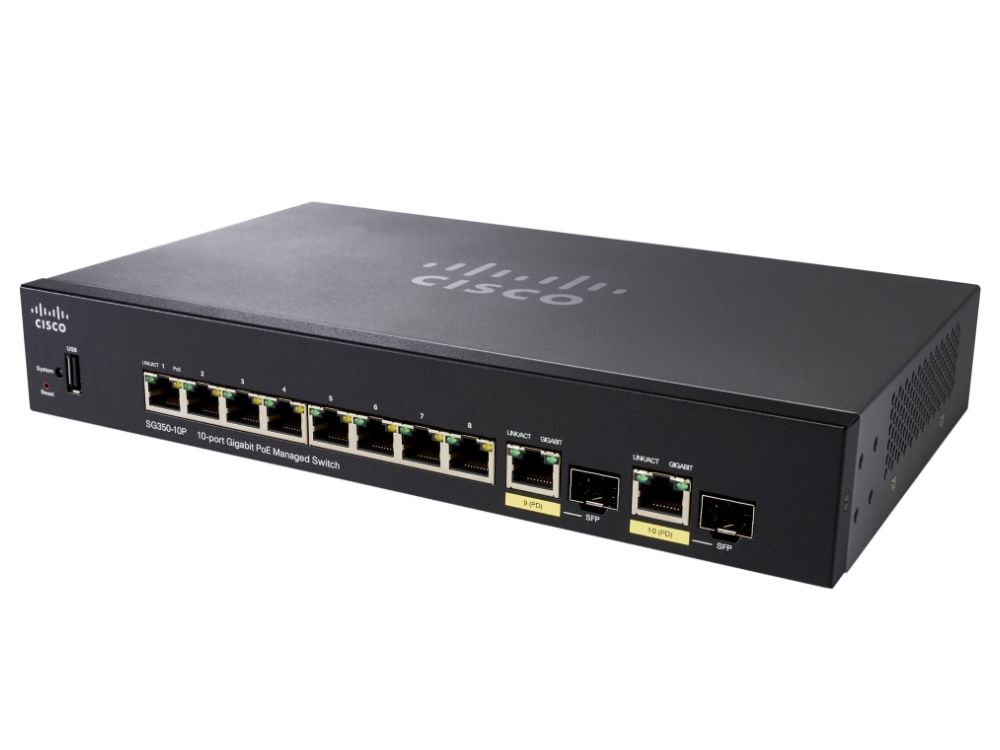 Cisco SG350-10P 8-poorts