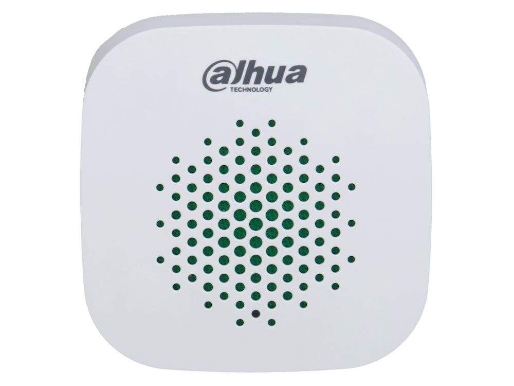 Voorkant van de Dahua ARA12-W2(868) Wireless Siren voor het Dahua AirShield alarmsysteem