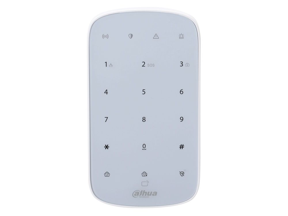 Voorkant van het Dahua ARK30T-W2(868) Wireless Keypad met cijferknoppen