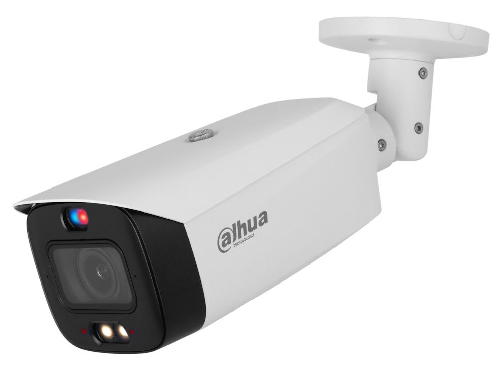 De Dahua IPC-HFW3849T1P-ZAS-PV-S5 (wit) met plafondbeugel