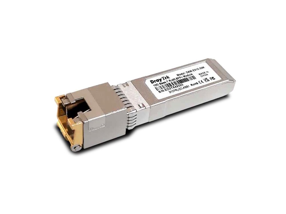 DrayTek SFP+ naar RJ45 module DAM-EX10-30m