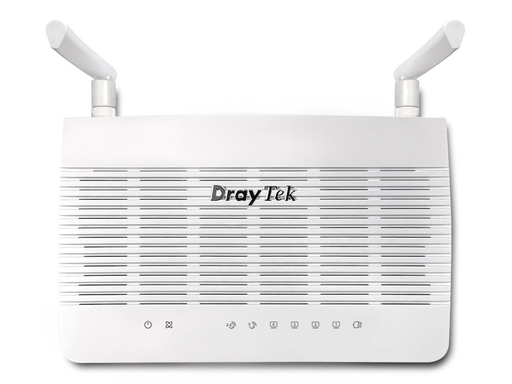 DrayTek Vigor V2136ax WiFi 6 VPN router bovenkant