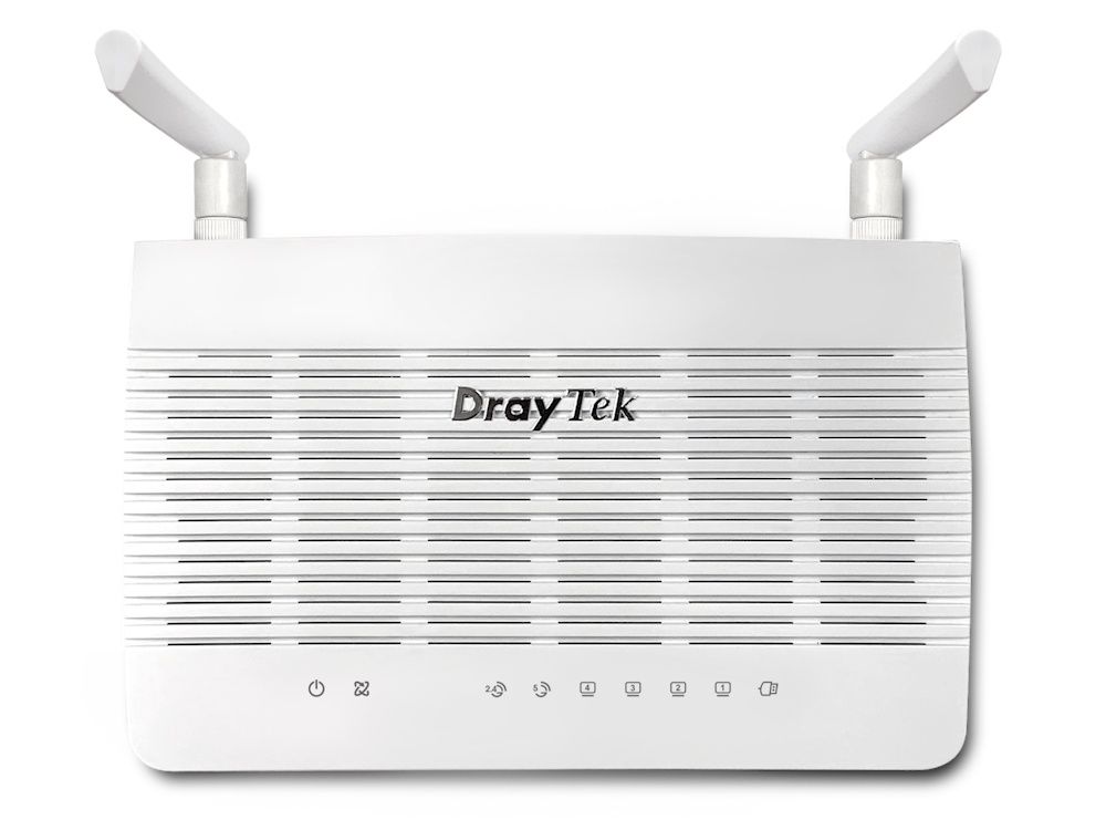 Bovenkant van de DrayTek Vigor 2767ax VDSL2 35b supervectoring VPN WiFi router