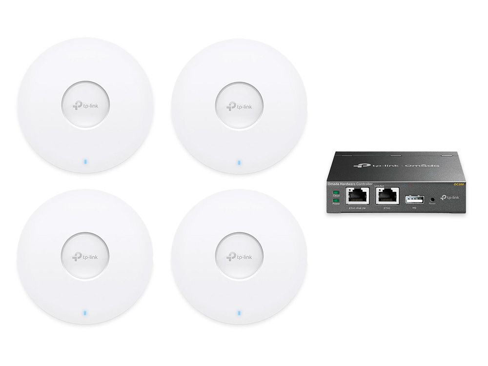 TP-Link Omada SDN EAP683 UR 4-pack met OC200 hardware controller