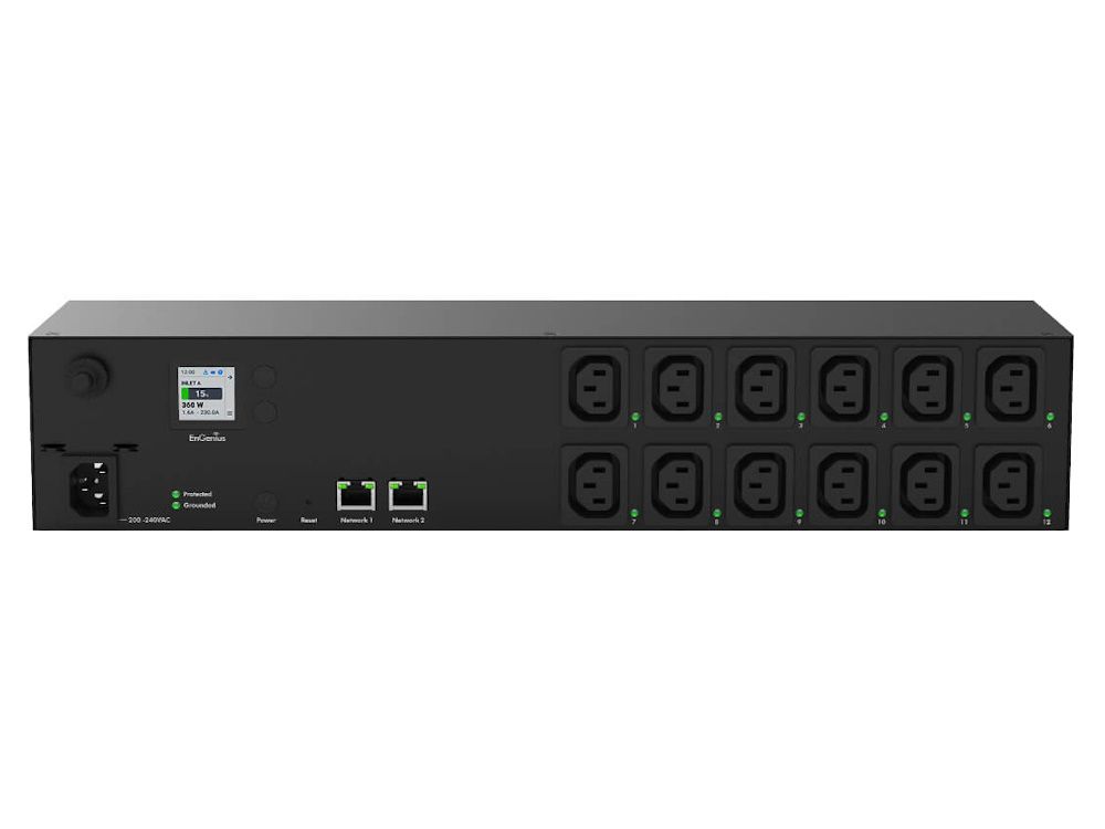 EnGenius ECP212-INT metered switched PDU met 12 C13 outlets