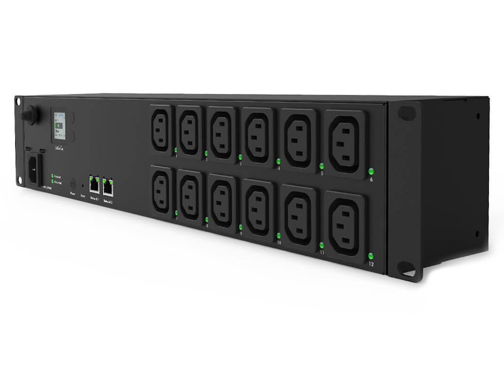 EnGenius ECP212-INT metered switched PDU met 12 C13 outlets en rackmount