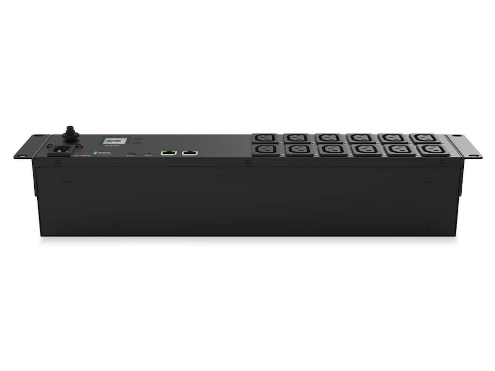 EnGenius ECP212-INT metered switched PDU met 12 C13 outlets zijkant