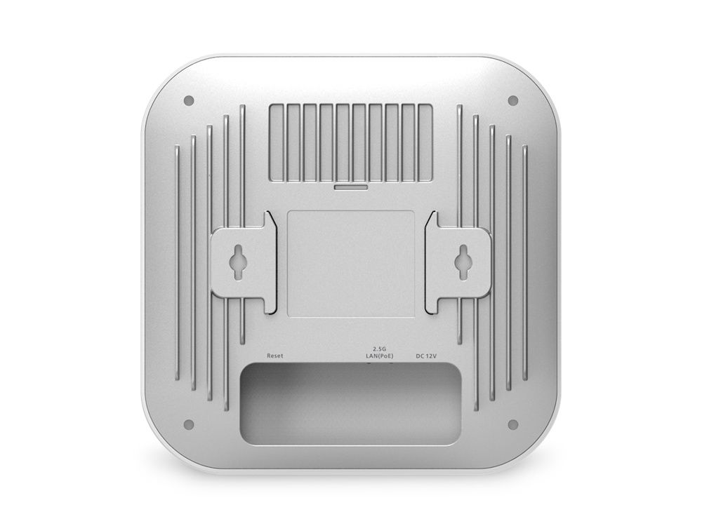 Achterkant van het EnGenius Cloud7 2x3x3 Lite ECW516L WiFi 7 tri-band indoor access point