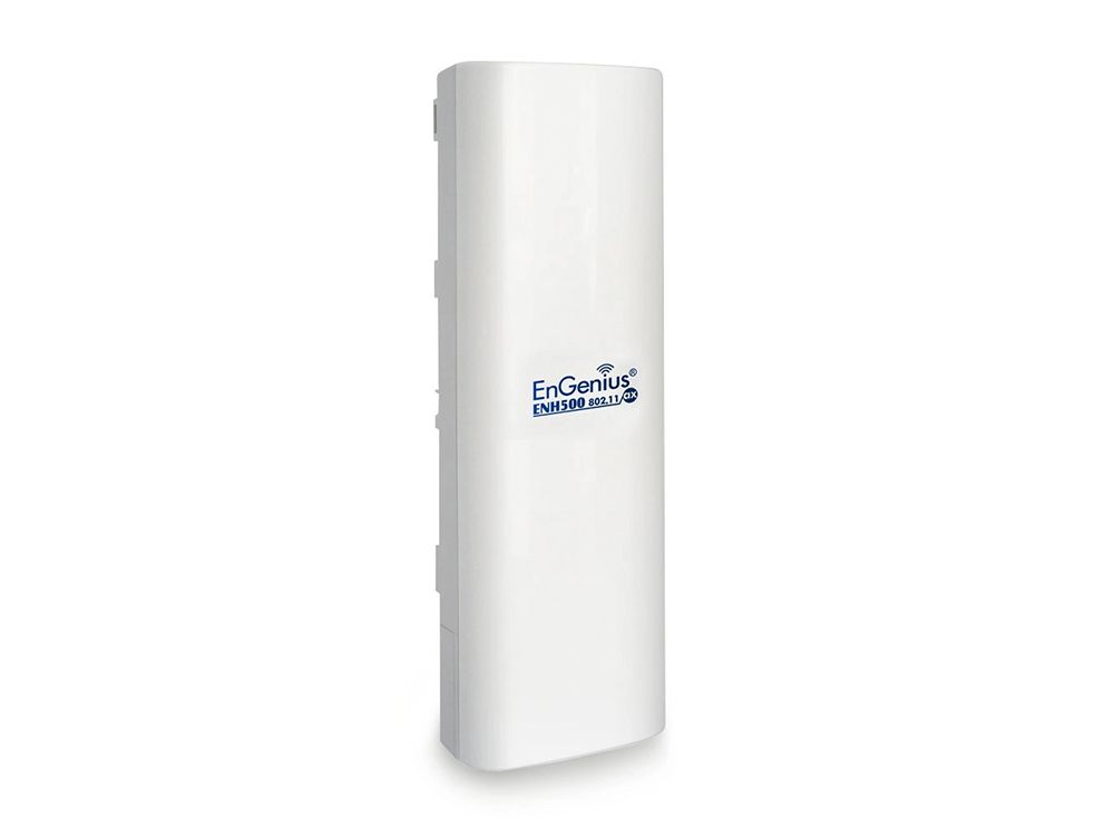 Linker zijkant van het EnGenius ENH500-AX outdoor WiFi 6 point-to-point access point