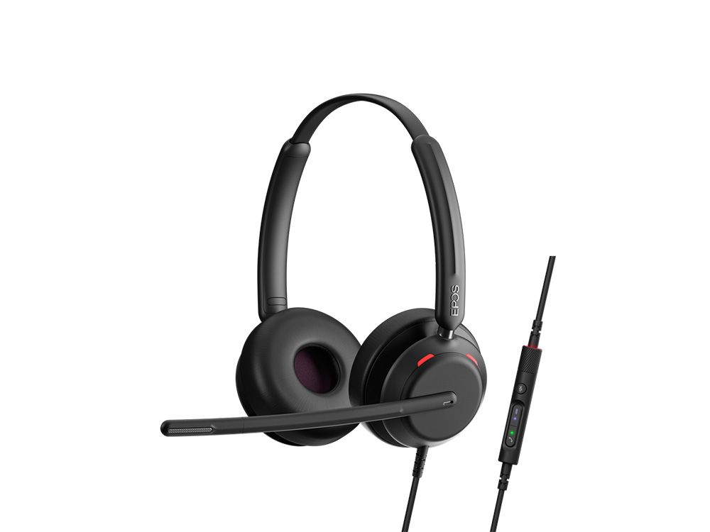 EPOS IMPACT 700 bedrade headset met USB-A en USB-C aansluiting en in-line call control