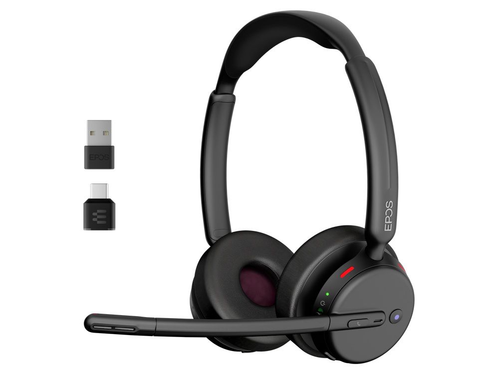 EPOS IMPACT 500 MS UC ANC WL USB-C+A draadloze Bluetooth headset met dongle