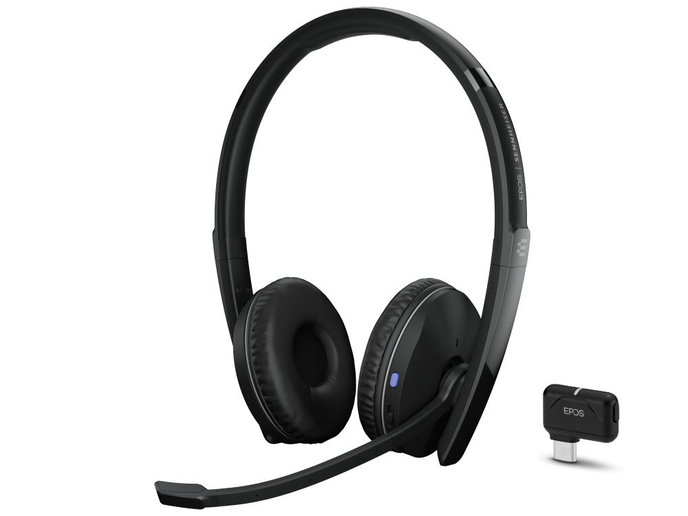 EPOS ADAPT 200 serie Bluetooth headsets met USB-A of USB-C dongle