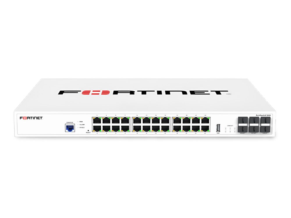 Fortinet FortiSwitch 124G | 24-poorts 2.5G Switch