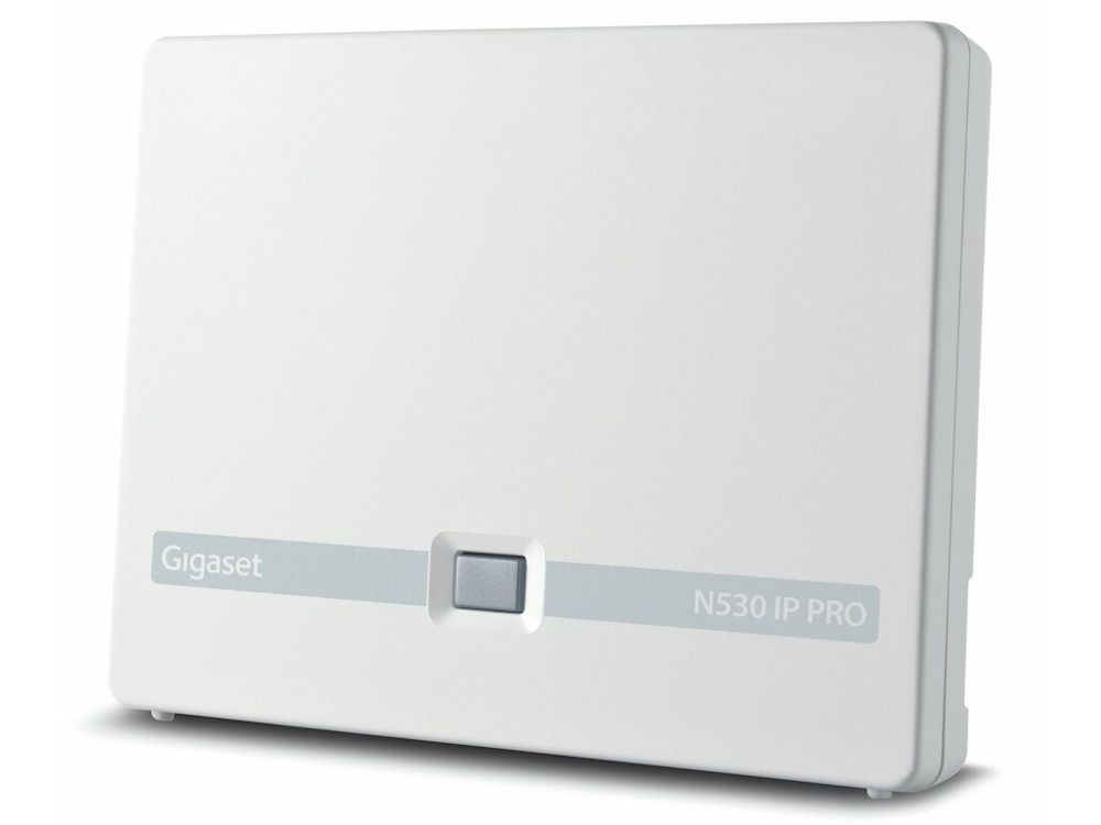 Het Gigaset N530 IP Pro Single Cell IP DECT Basisstation schuin van rechtsvoor