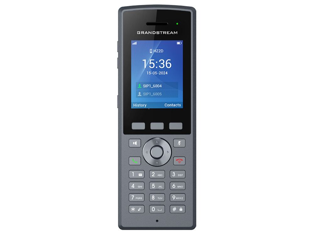 Voorkant van de Grandstream DP735 DECT Handset met kleurendisplay