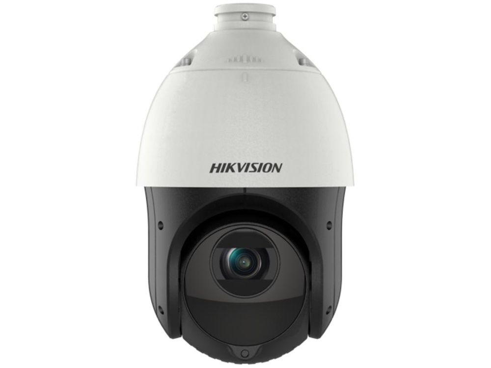 Voorkant met lens van de Hikvision DS-2DE4225IW-DE(T5) Full HD IR outdoor PTZ dome camera met 25x optische zoom