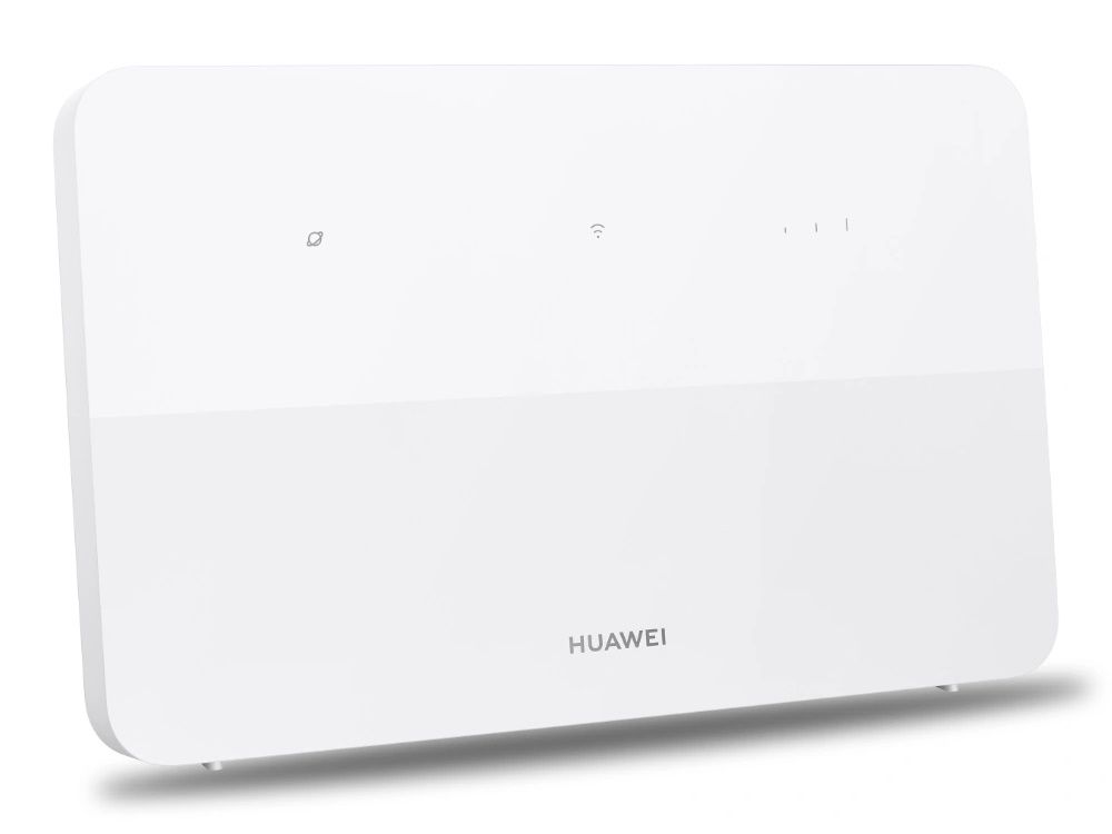 Linker zijkant en de voorkant van de Huawei B636-336 CAT13 4G+ router met WiFi 6