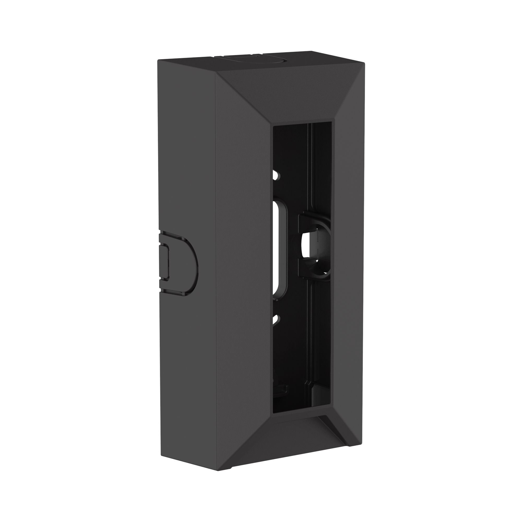 De Hanwha SBS-165B Back Box voor de Hanwha TID-600R video intercom van linksvoor schuin