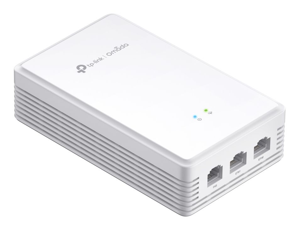 Het Omada by TP-Link EAP625GP-Wall indoor WiFi 6 wall plate GPON access point liggend